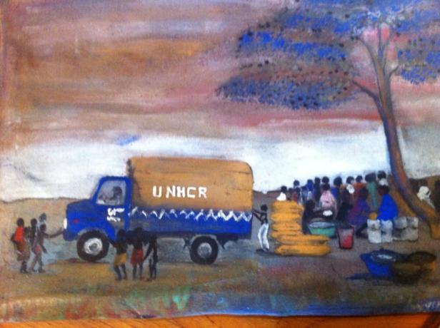 UNHCR truck